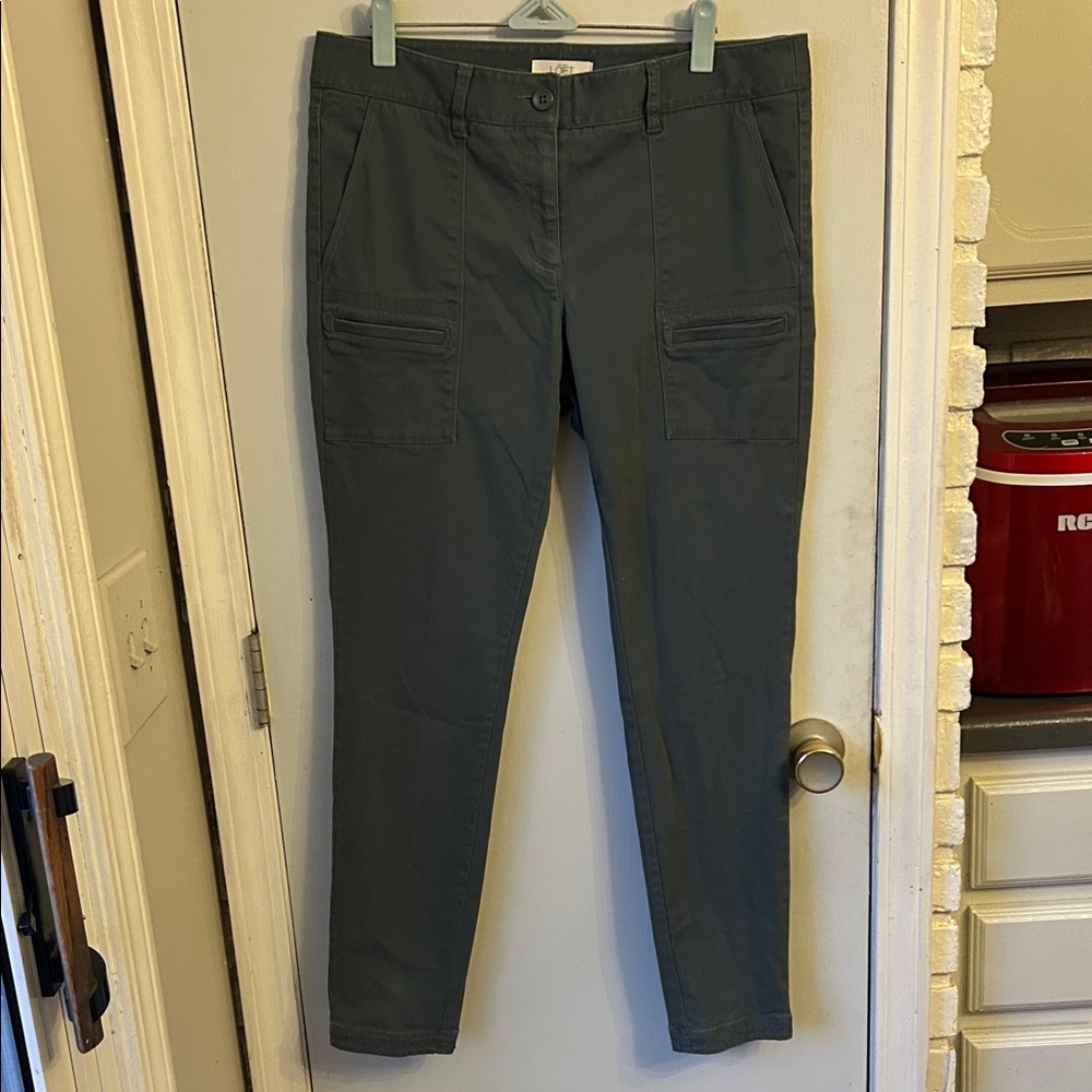 LOFT  Green Utility Pants